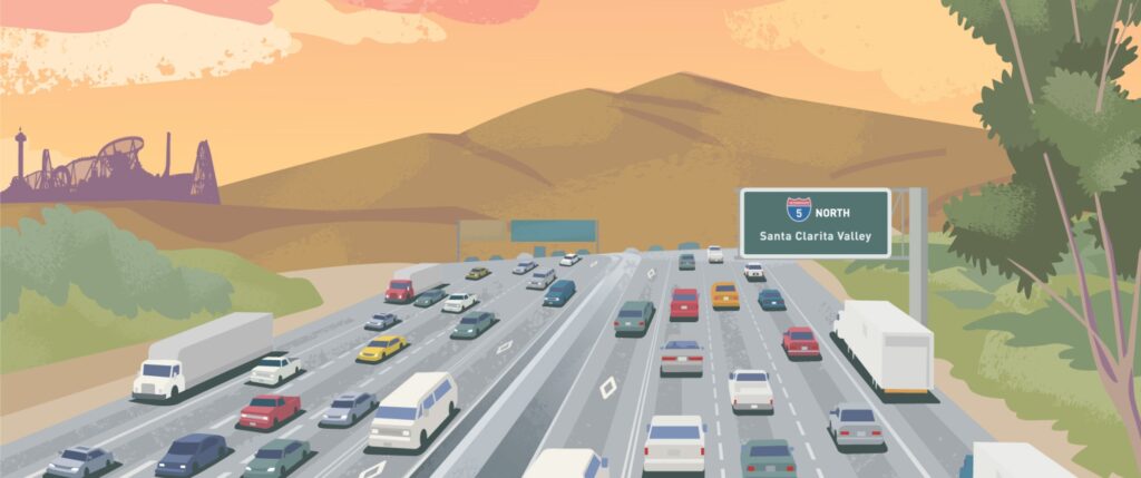 Illustrtation of I-5 North County Enhancements Project