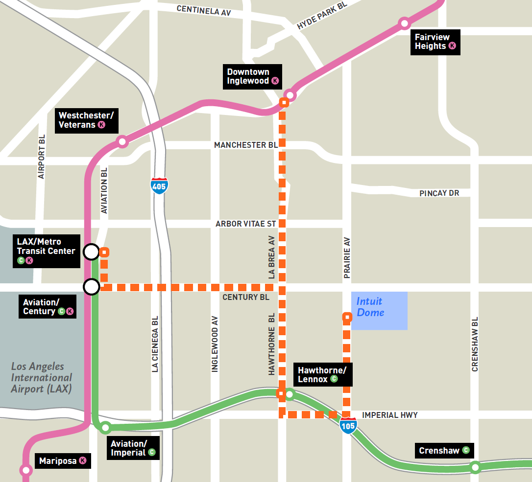 Intuit Dome Metro Shuttle Locations