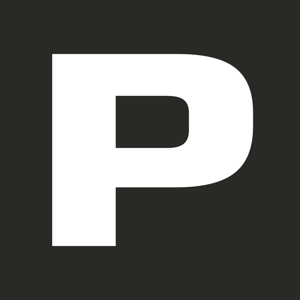 Parking icon for train and bus stations to park and ride using the shuttle service.